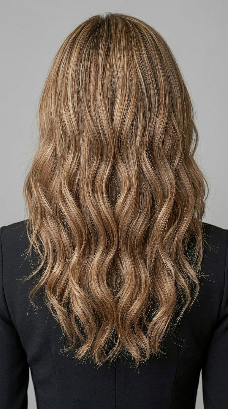 Sienna wig - front view showing full length and face-framing layers